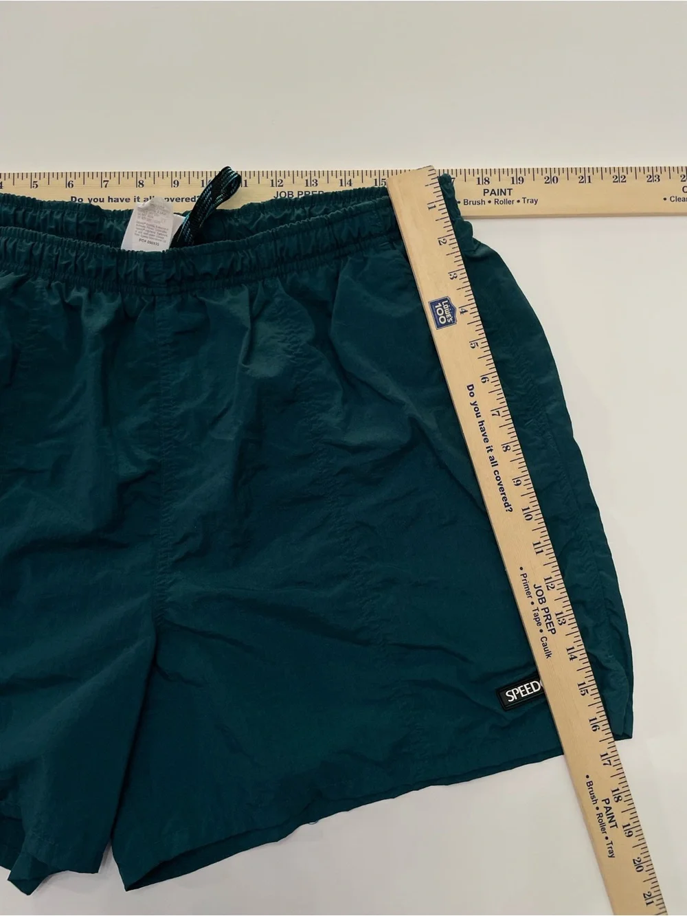 Speedo VTG Teal Swim Shorts Trunks Mens XL